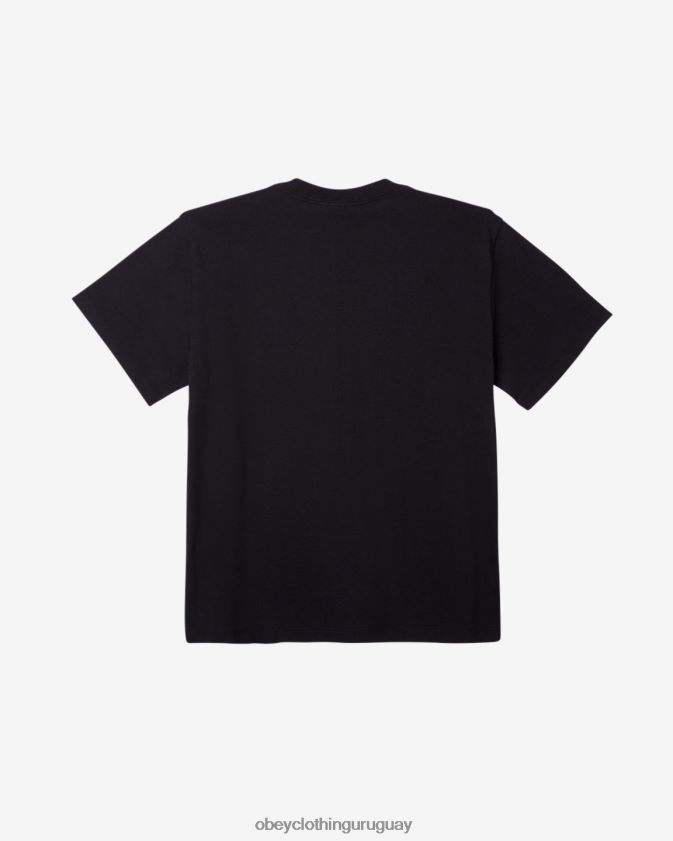OBEY negro hombres est. trabaja camiseta atrevida 28XT8J97