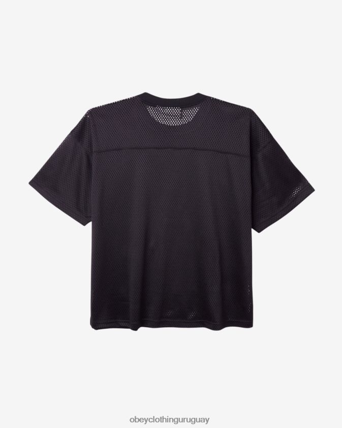 OBEY negro hombres jersey de malla bigwig vero 28XT8J112