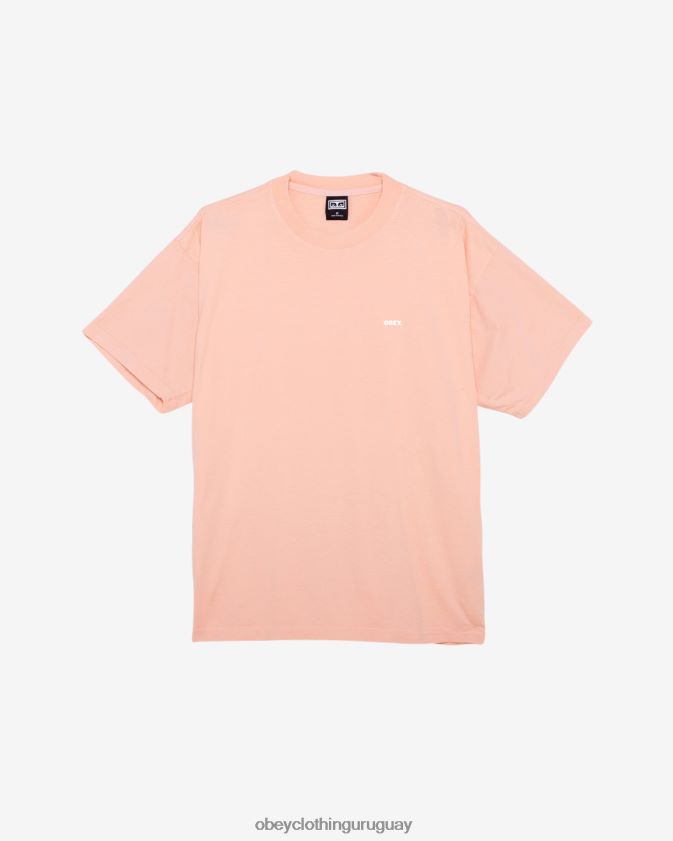 OBEY parfait de durazno hombres camiseta pesada negrita iii 28XT8J285