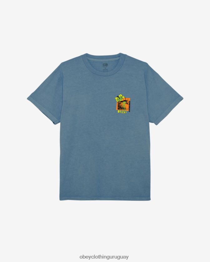 OBEY pigmento azul corona hombres Tienes que tener una camiseta con pigmento de ensueño. 28XT8J363