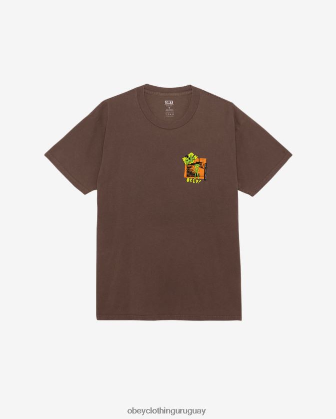 OBEY pigmento marrón java hombres Tienes que tener una camiseta con pigmento de ensueño. 28XT8J364