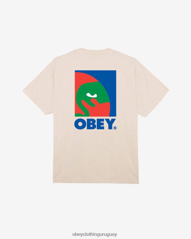 OBEY sagú hombres camiseta gruesa con icono circular 28XT8J378