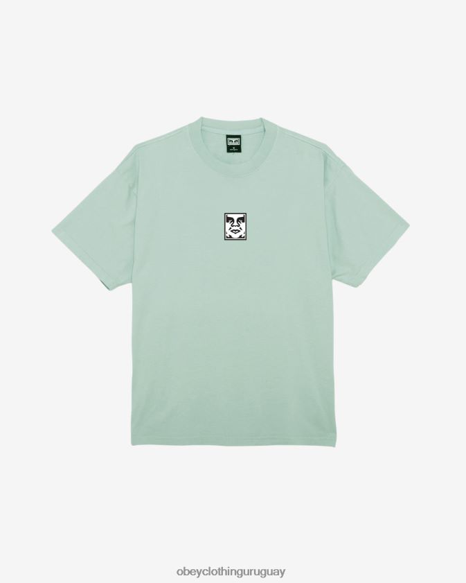 OBEY spray para surfear hombres camiseta con icono de peso pesado 28XT8J275