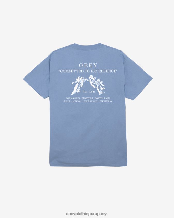 OBEY violeta digital hombres camiseta clásica comprometida con la excelencia 28XT8J313