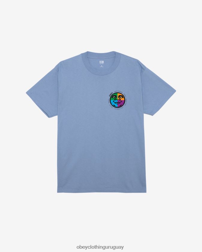 OBEY violeta digital hombres camiseta clásica construida en la ciudad 28XT8J315