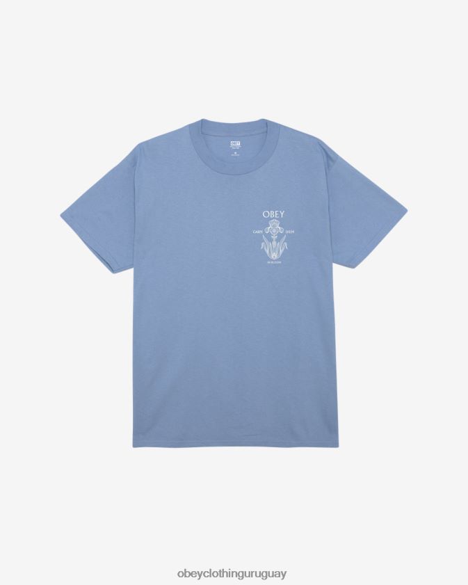 OBEY violeta digital hombres camiseta clásica iris en flor 28XT8J358