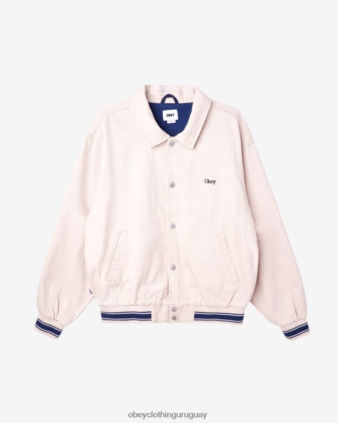 OBEY arcilla hombres chaqueta tipo blusón rosa 28XT8J256