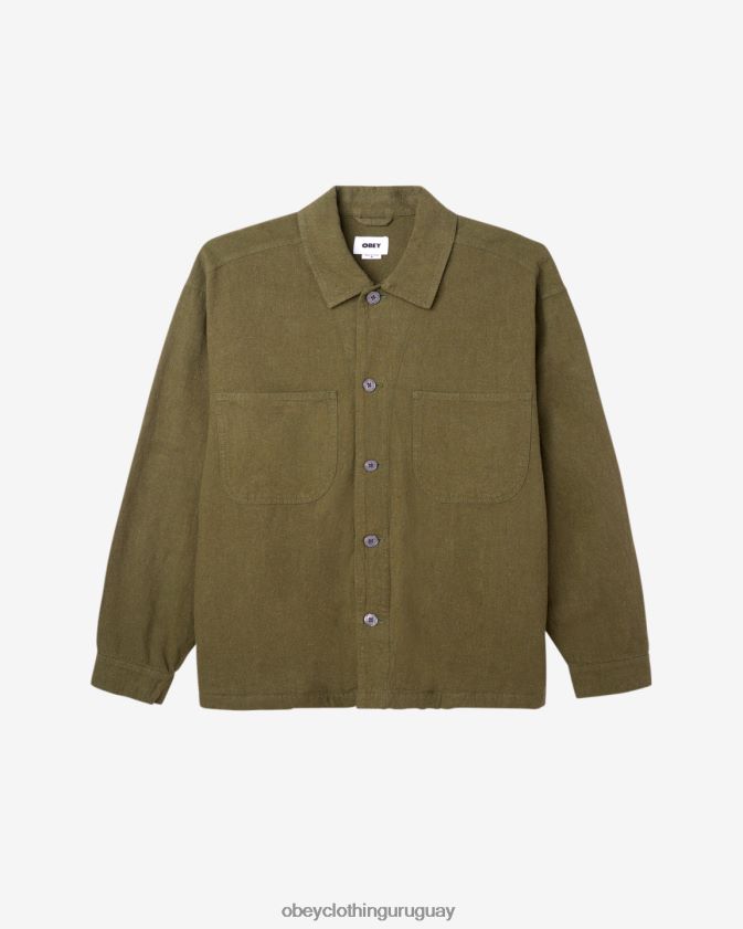 OBEY ejército de reconocimiento hombres chaqueta camisera utilitaria antonio 28XT8J242