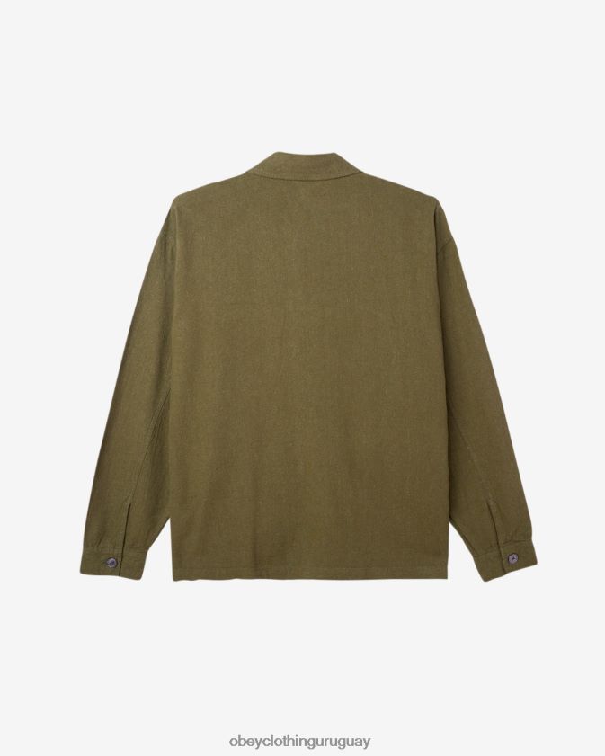 OBEY ejército de reconocimiento hombres chaqueta camisera utilitaria antonio 28XT8J242