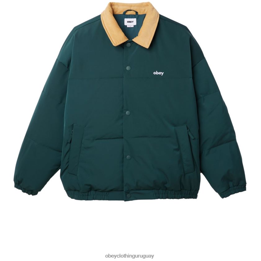 OBEY frontones verdes múltiples hombres chaqueta susurra 28XT8J819