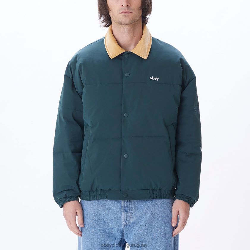 OBEY frontones verdes múltiples hombres chaqueta susurra 28XT8J819