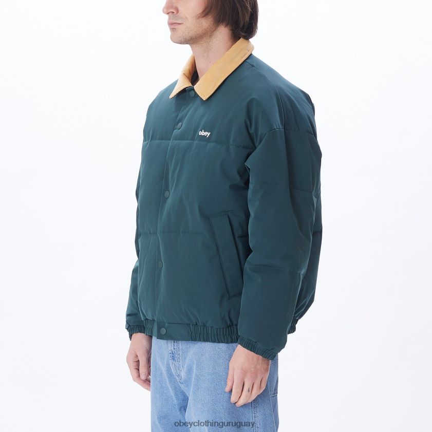 OBEY frontones verdes múltiples hombres chaqueta susurra 28XT8J819