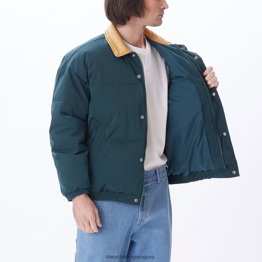 OBEY frontones verdes múltiples hombres chaqueta susurra 28XT8J819