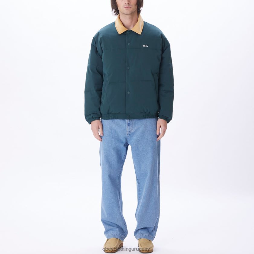 OBEY frontones verdes múltiples hombres chaqueta susurra 28XT8J819