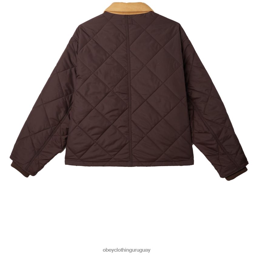 OBEY java marrón multi hombres chaqueta cincel 28XT8J834