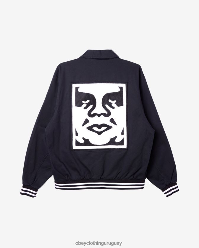 OBEY negro hombres icono cara equipo universitario 28XT8J260
