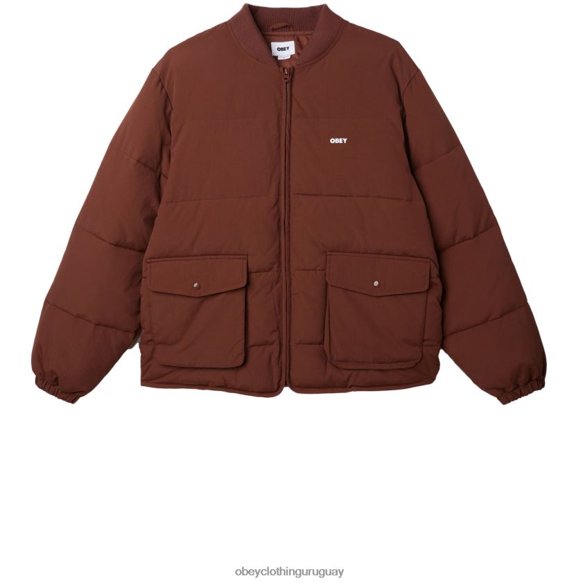 OBEY sepia hombres chaqueta charlie 28XT8J823