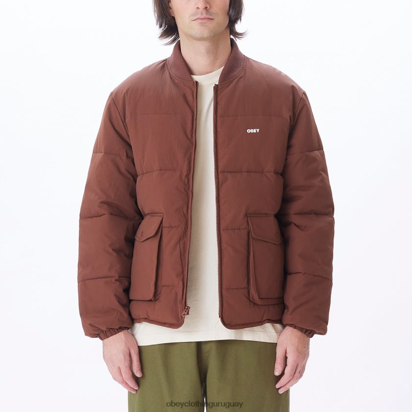OBEY sepia hombres chaqueta charlie 28XT8J823