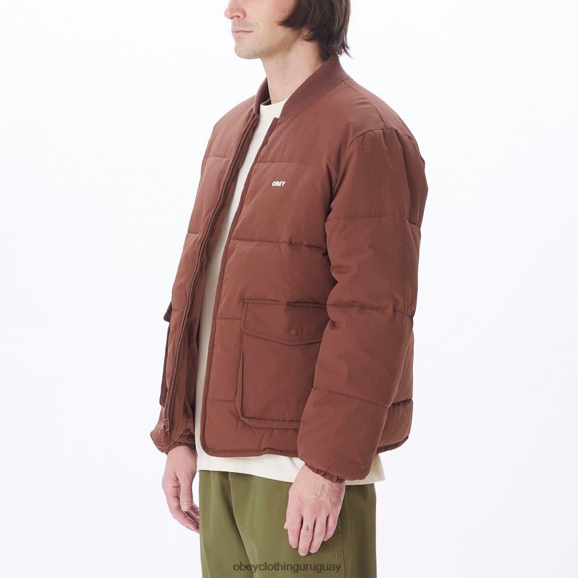 OBEY sepia hombres chaqueta charlie 28XT8J823