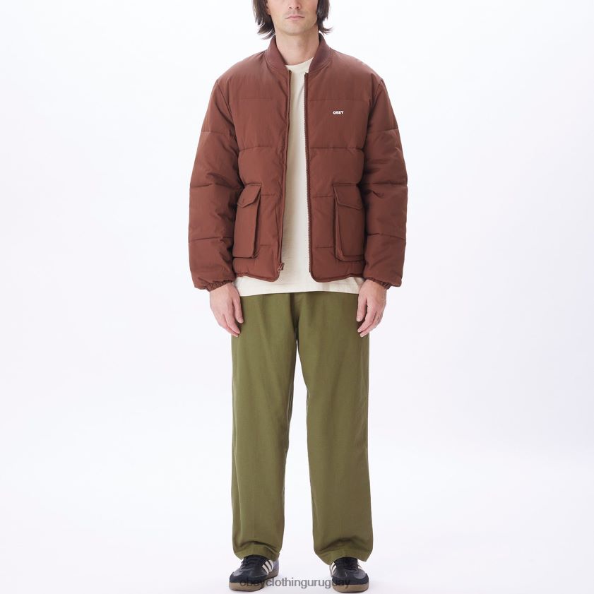 OBEY sepia hombres chaqueta charlie 28XT8J823