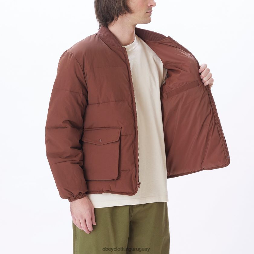 OBEY sepia hombres chaqueta charlie 28XT8J823