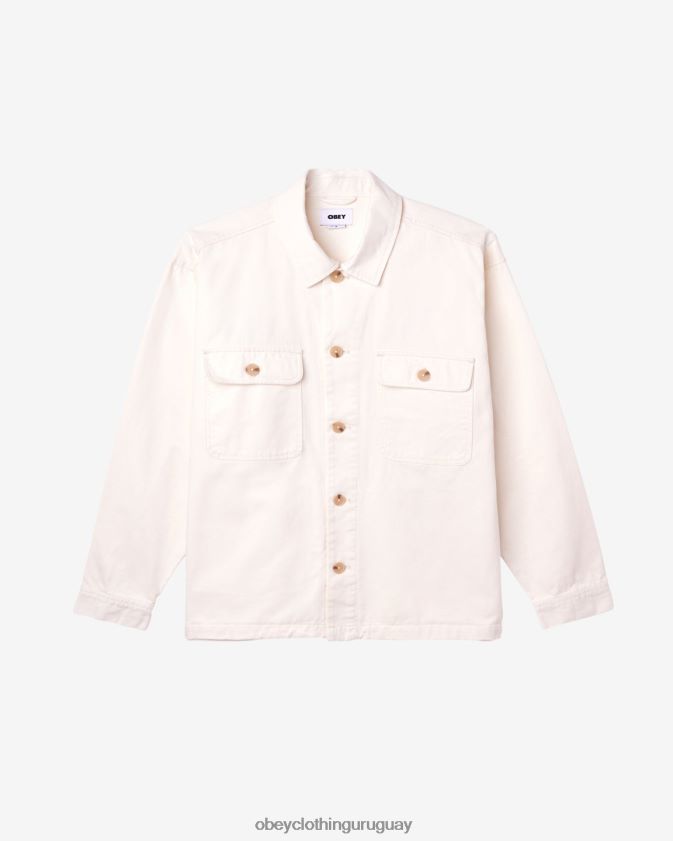 OBEY sin blanquear hombres chaqueta de camisa de tarde 28XT8J244