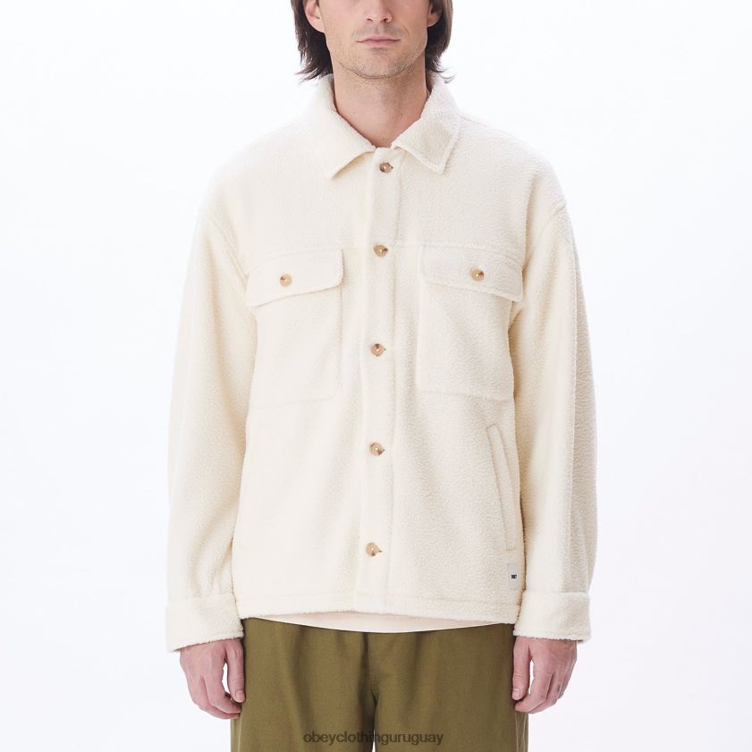 OBEY sin blanquear hombres chaqueta tipo camisa thompson 28XT8J752