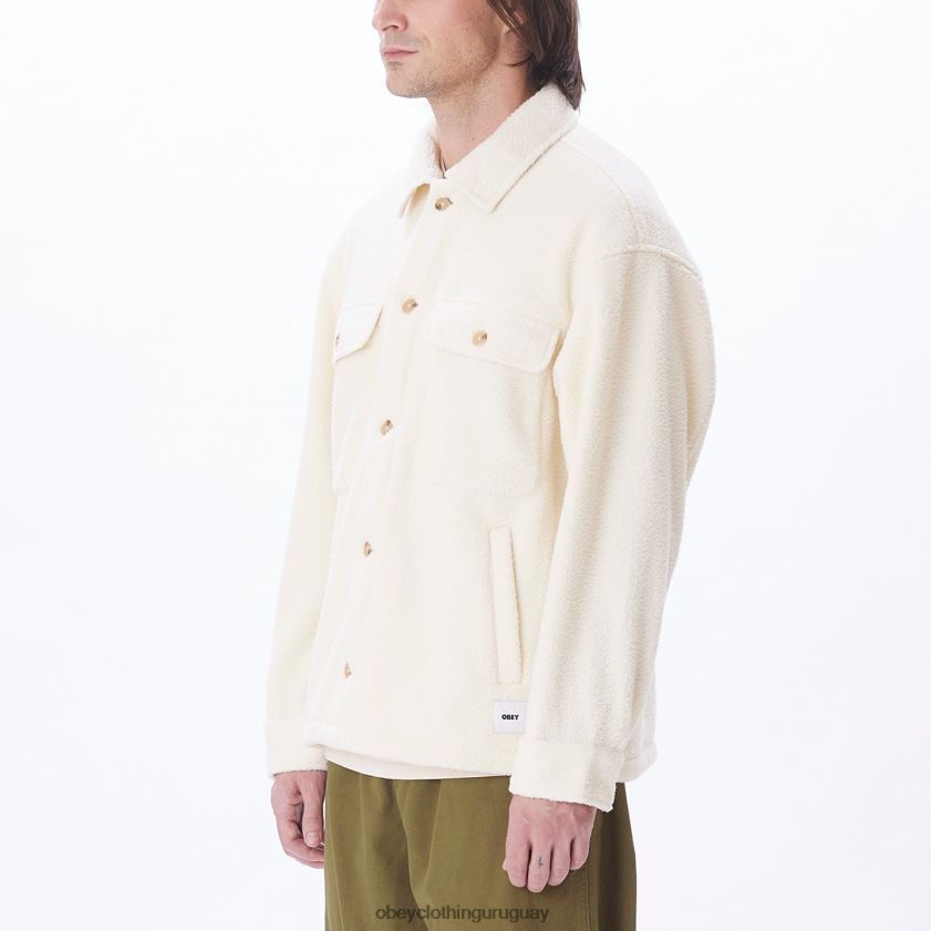 OBEY sin blanquear hombres chaqueta tipo camisa thompson 28XT8J752