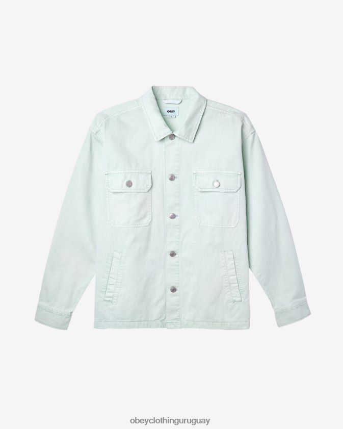 OBEY spray de surf de pigmento hombres chaqueta de camisa de división 28XT8J240