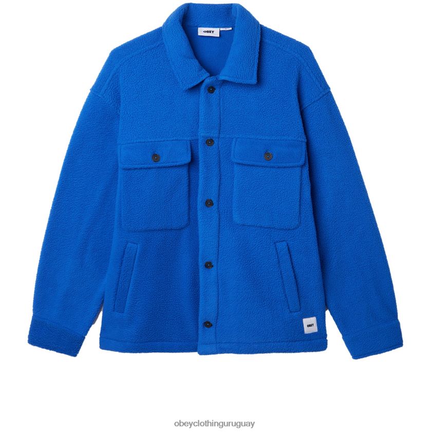OBEY surf azul hombres chaqueta tipo camisa thompson 28XT8J751