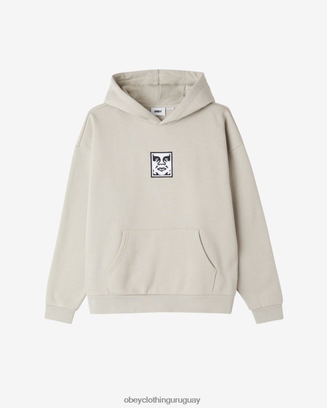 OBEY Gris plateado hombres jersey icon extraheavy ii 28XT8J183