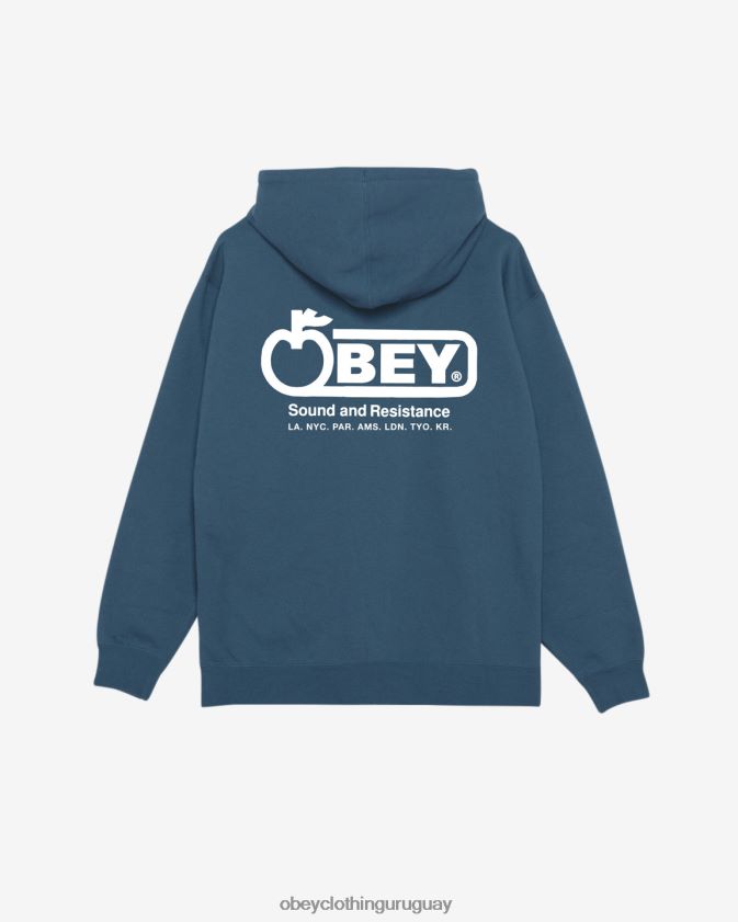 OBEY corona azul hombres jersey pesado sonido y resistencia 28XT8J155