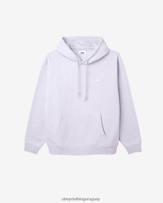 OBEY gris ceniza hombres est. funciona en negrita sudadera con capucha 28XT8J172