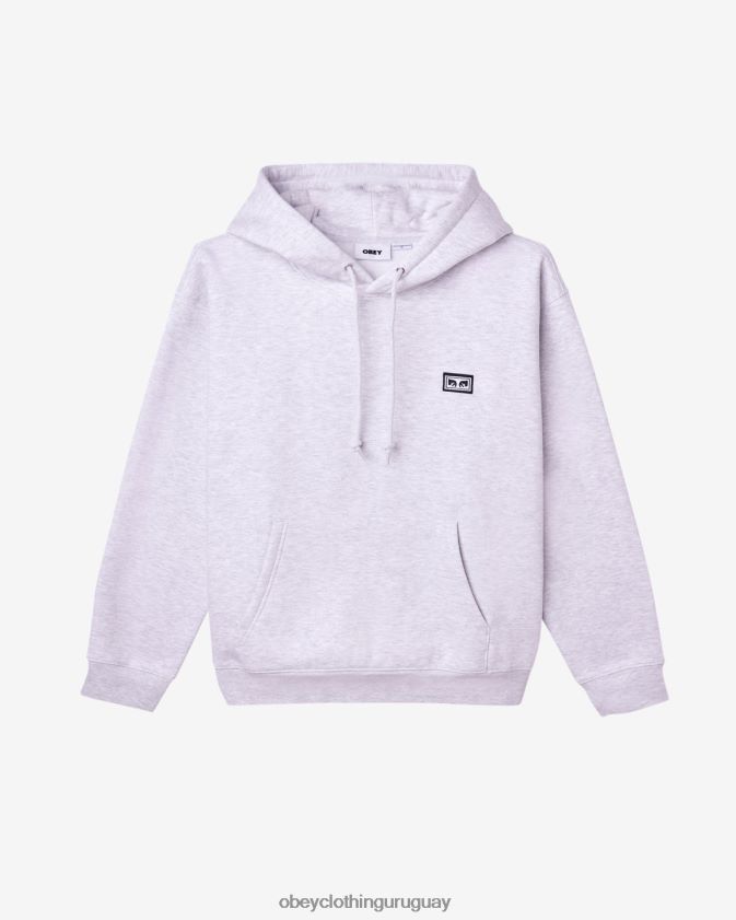 OBEY gris ceniza hombres est. trabaja ojos sudadera con capucha 28XT8J174