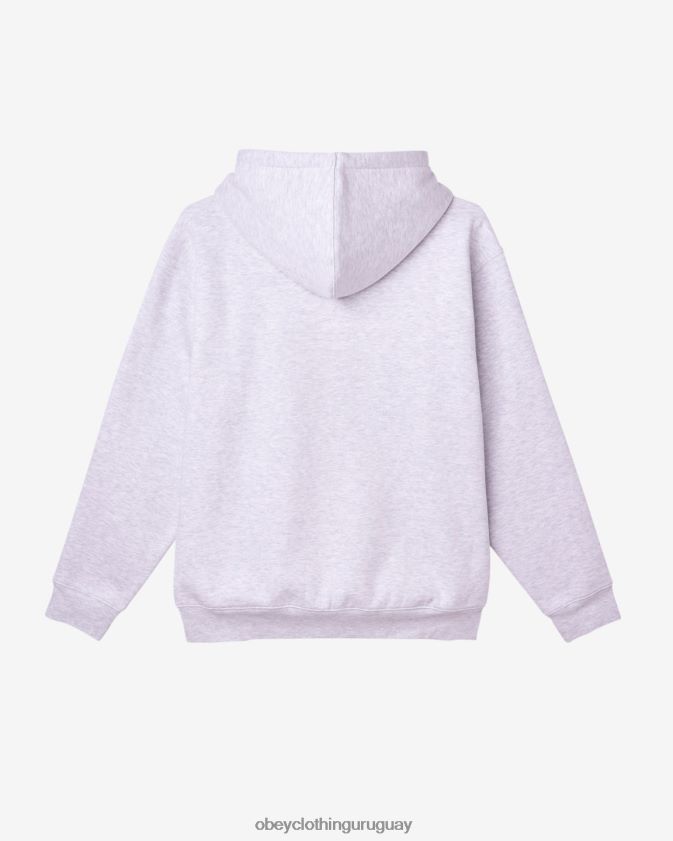 OBEY gris ceniza hombres est. trabaja ojos sudadera con capucha 28XT8J174