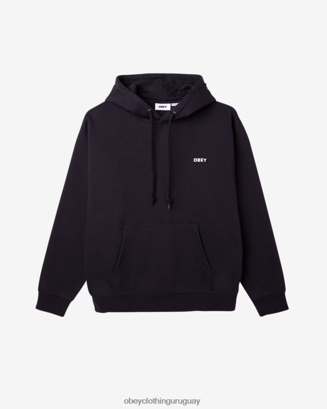 OBEY negro hombres est. funciona en negrita sudadera con capucha 28XT8J173