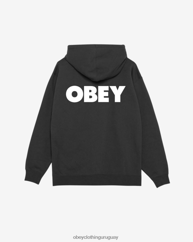 OBEY negro hombres jersey grueso y atrevido 28XT8J164
