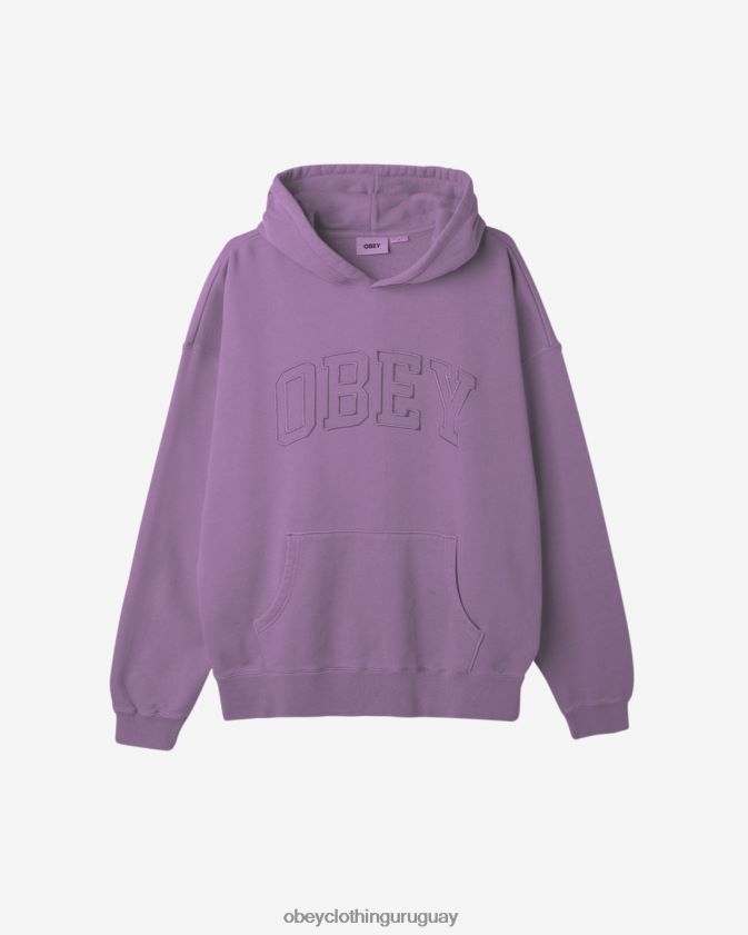 OBEY pigmento de zarzamora hombres jersey extrapesado pigment collegiate 28XT8J194