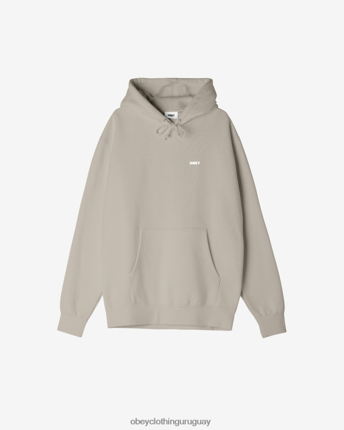 OBEY Gris plateado hombres capucha premium audaz 28XT8J1019