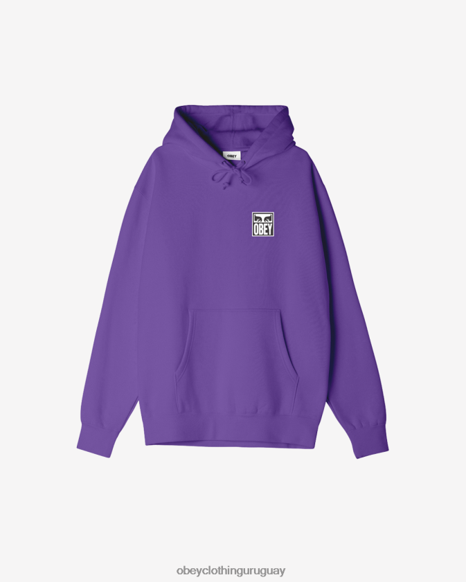 OBEY flor de la pasión hombres sudadera con capucha premium con icono de ojos 28XT8J1021