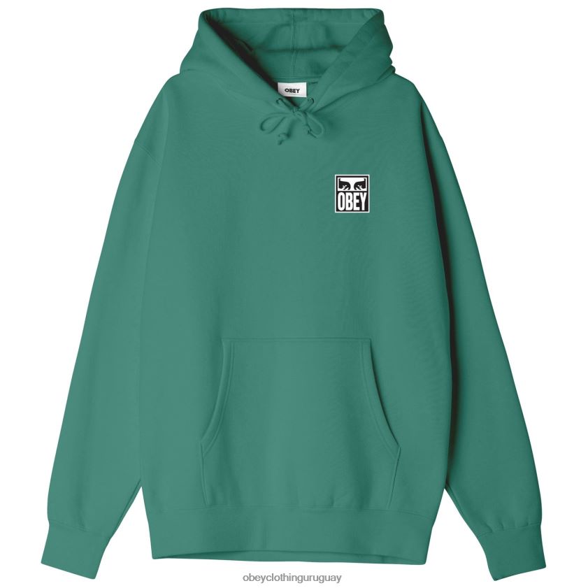 OBEY hoja de palma hombres Sudadera con capucha pesada Eyes Icon II 28XT8J1007
