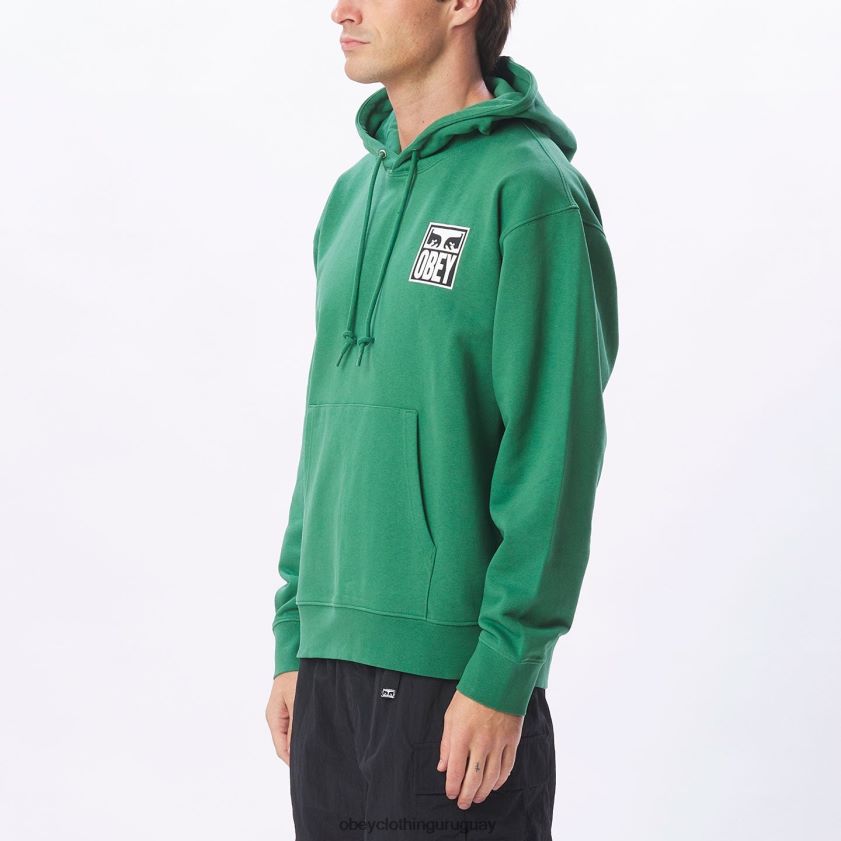 OBEY hoja de palma hombres Sudadera con capucha pesada Eyes Icon II 28XT8J1007