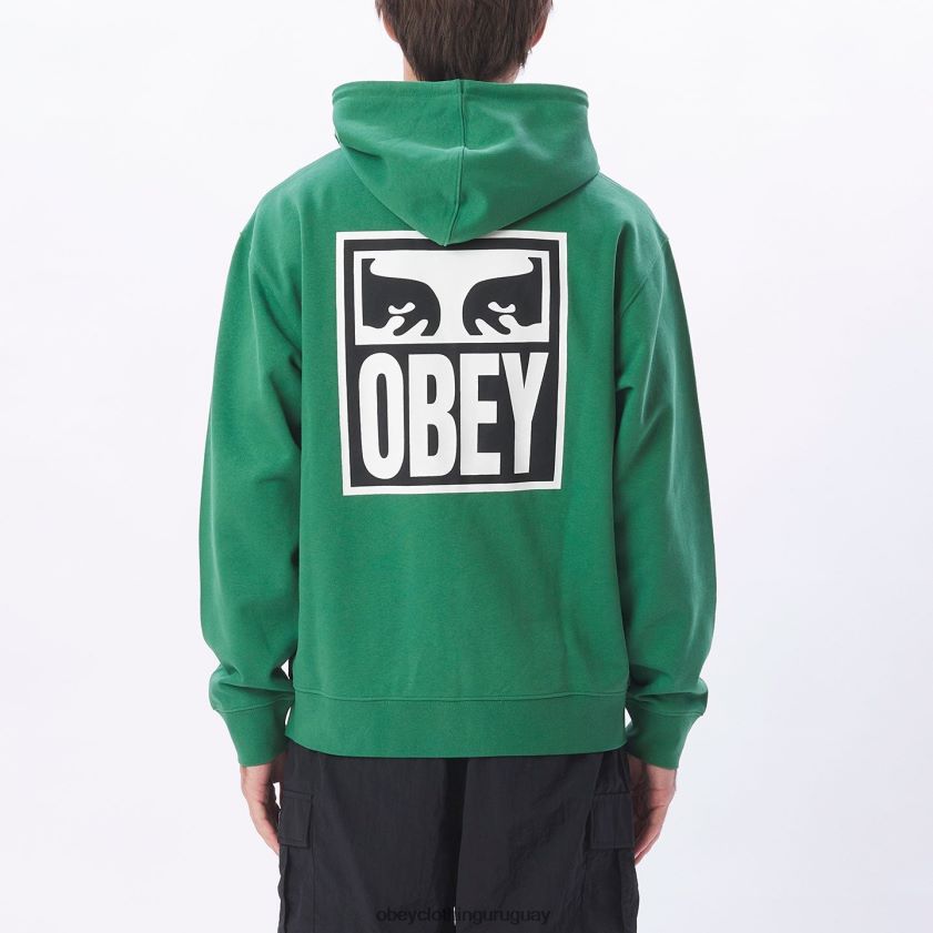 OBEY hoja de palma hombres Sudadera con capucha pesada Eyes Icon II 28XT8J1007