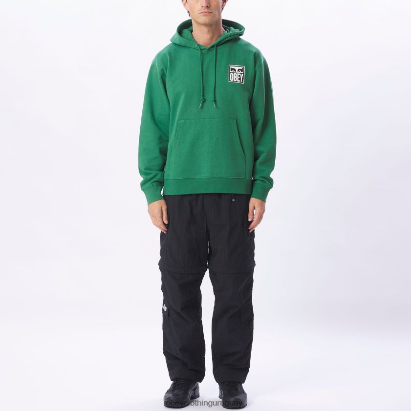 OBEY hoja de palma hombres Sudadera con capucha pesada Eyes Icon II 28XT8J1007