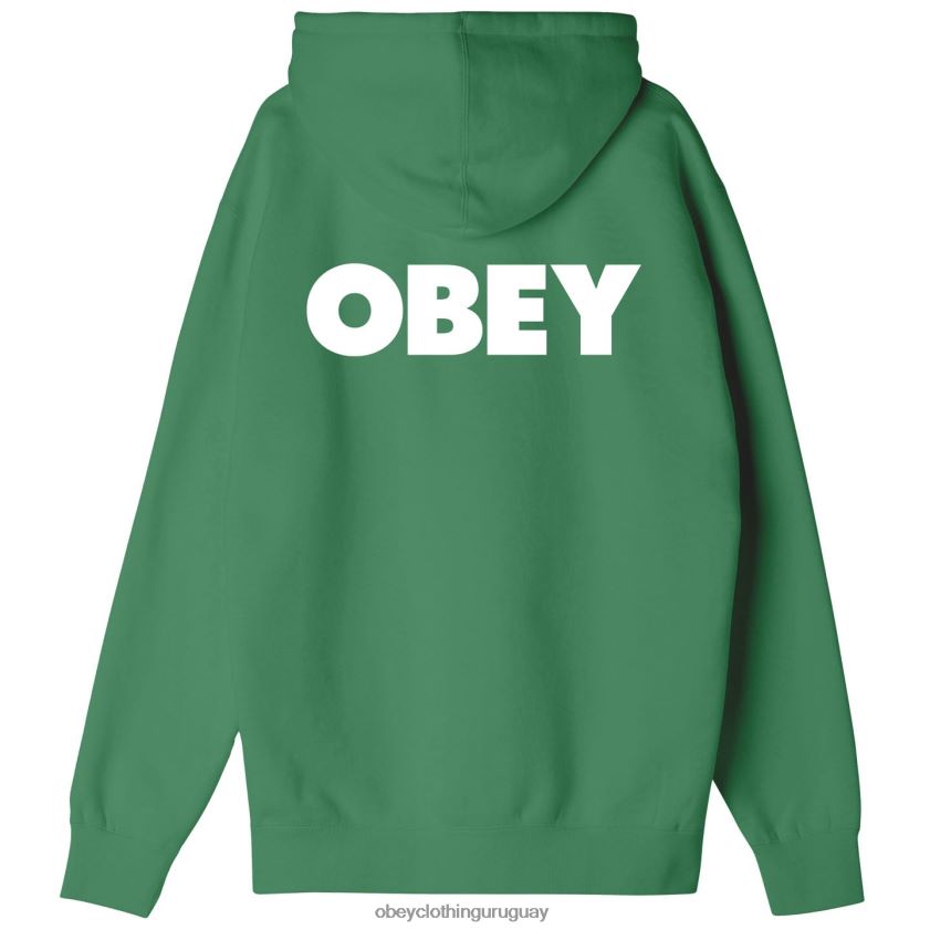 OBEY hoja de palma hombres capucha audaz y pesada 28XT8J1006