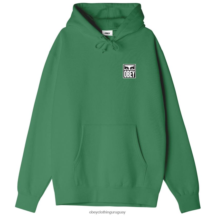 OBEY hoja de palma hombres capucha audaz y pesada 28XT8J1006