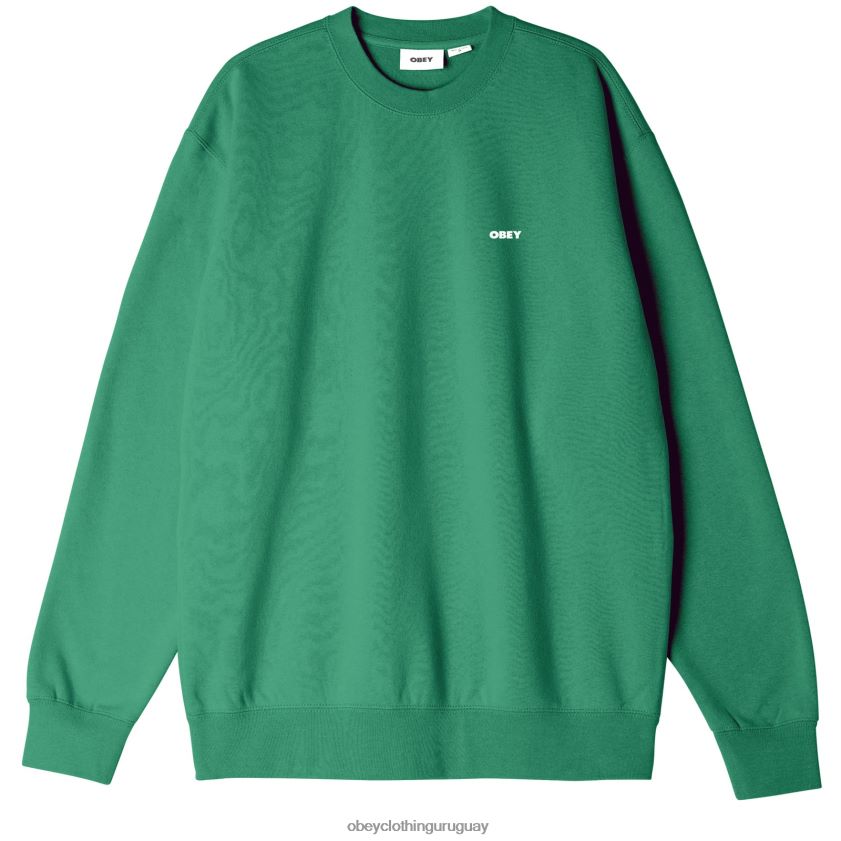 OBEY hoja de palma hombres cuello redondo audaz y pesado 28XT8J1011