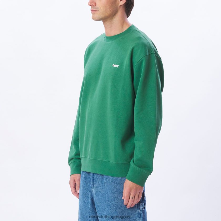 OBEY hoja de palma hombres cuello redondo audaz y pesado 28XT8J1011
