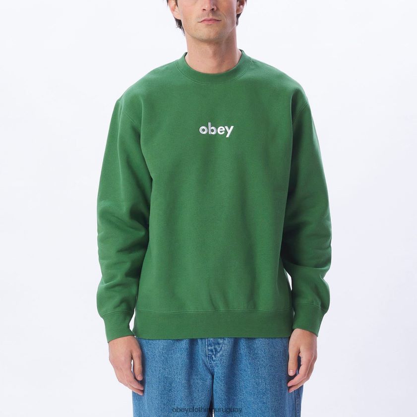 OBEY hoja de palma hombres cuello redondo en minúsculas 28XT8J1053