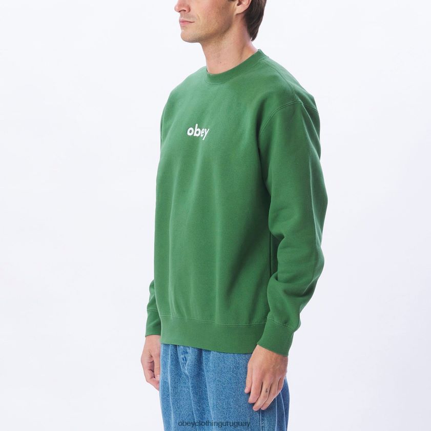 OBEY hoja de palma hombres cuello redondo en minúsculas 28XT8J1053